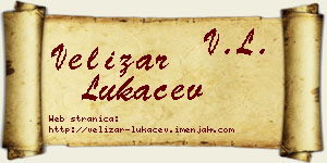 Velizar Lukačev vizit kartica